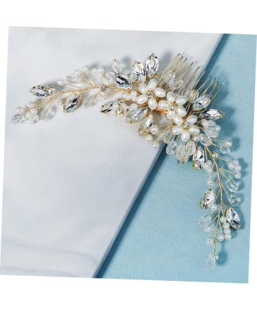 Housoutil 1pc Pearl Comb Hairpieces Rhinestone Headpiece Wedding Hair Comb Crystal Hair Clips Crystal Hair Comb Wedding Pearl Headpiece Rhinestone Hair Clips Sparking Hanfu Bride The Photo - Buy Online on GoSupps.com