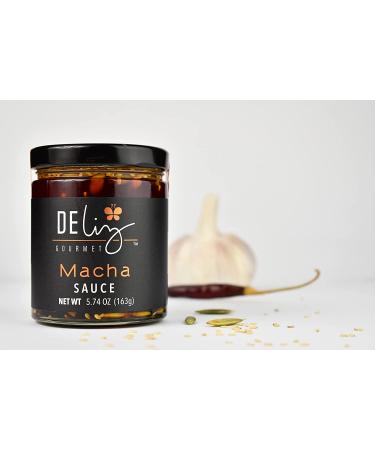 Deliz Gourmet Macha Sauce 8 oz - Spicy Oil-based Blend with Dried Chillies, Pumpkin Seeds, and Sesame Seeds - Buy Online on GoSupps.com