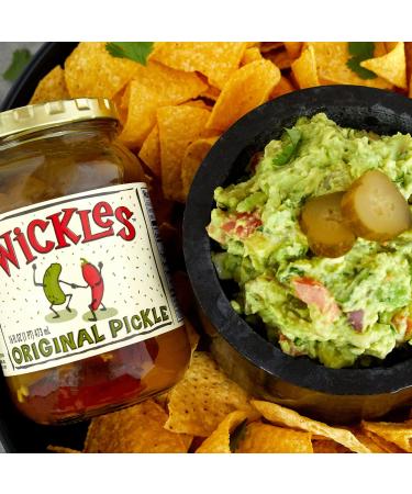 Wickles Pickles Original Kosher Dill Chips - 6 Pack (16oz) | Sweet & Spicy Pickles - Buy Online on GoSupps.com