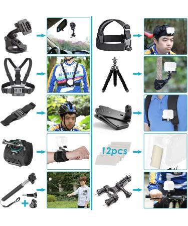 NEEWER 50-in-1 Action Camera Accessory Kit for GoPro, DJI, Insta360 & More - Buy Online on GoSupps.com
