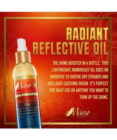 Buy The Mane Choice A-MAZ-ZON Hair Day - Radiant Reflective Oil | Lightweight Shine Booster with Biotin & Amla Oil for Moisture & Shine - 8 OZ - International Shipping Available - Buy Online on GoSupps.com
