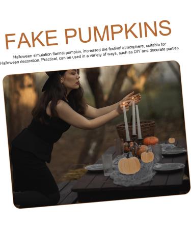Yardenfun 5pcs Flannel Foam Pumpkin Little Pumpkin Halloween Decorations Outdoor Halloween Pumpkin Small Pumpkins Pumpkin Fall Decorations Artificial Pumpkins Bulk Autumn Decor Mini Set As Shown 14X12.5X12.5CM - Buy Online on GoSupps.com
