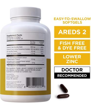 Viteyes Classic Macular Support - AREDS 2 Formula 60 Softgels for Eye Health - Buy Online on GoSupps.com