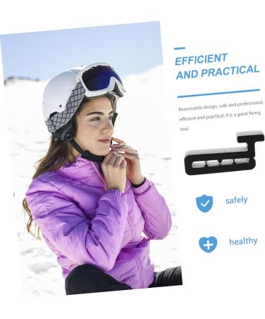 Buy Minkissy Ski Helmet Hooks - 3 Pairs of Practical Mask Clips & Accessories for Snowboard Helmets - Buy Online on GoSupps.com