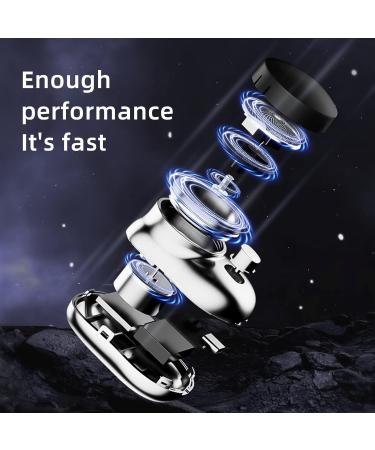 Buy Portable Electric Razors for Men - USB Rechargeable Mini Shaver Waterproof Foil Razor for Home Car & Travel - Perfect Gift in Blue - Buy Online on GoSupps.com