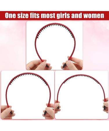 Willbond 8-Piece Teeth Comb Hairband Set for Women and Girls - Vibrant Colors - Buy Online on GoSupps.com