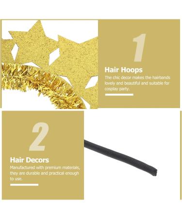 FRCOLOR 2 Pieces Glitter Head Boppers Geometric Figure Sugar Pie Game Headband Interesting Boppers Hair Hoop Christmas Party Supplies ( Star ) - Buy Online on GoSupps.com