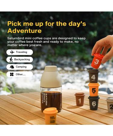Saturnbird Instant Coffee Packets - Specialty Grade Light, Medium & Dark Roast - 6 Flavors - 100% Arabica Coffee - 24 Single Serve Packets for Camping, Traveling, Home & Office - Buy Online on GoSupps.com