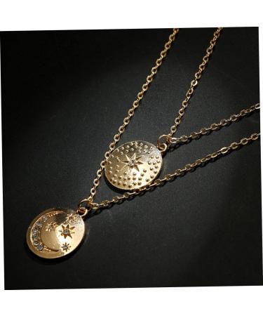 FOYTOKI 2 Necklaces A Necklace Jewelry Necklace Choker Layered Women Necklace Pendant Multi-layer - Buy Online on GoSupps.com