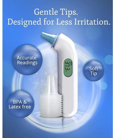 400 Pack of Ear Thermometer Disposable Covers - Universal Fit Medical Grade - Compatible with Braun & Phillips Ear Thermometers - Bulk Refill Pack - Buy Online on GoSupps.com