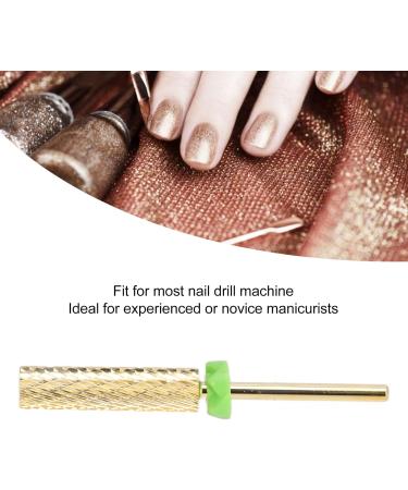 Barrel Nail Drill Bit Dead Skin Removal High Strength Pedicure Nail Drill Bit Flat Top Multipurpose Gold for Acrylic Nails (130#-C) - Buy Online on GoSupps.com