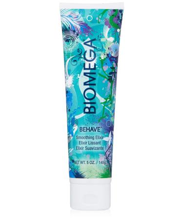 BIOMEGA Behave Smoothing Elixir  Infused with Omega-Rich Emollients and Keratin Amino Acids that Smooth the Cuticle and Delivers Vital Moisture to Hair 5 Ounce (Pack of 1)