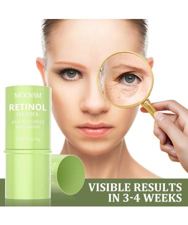 Retinol Eye Cream - Brightening Anti-Aging Eye Stick for Dark Circles & Puffiness | Under Eye Treatment for Men & Women - Buy Online on GoSupps.com