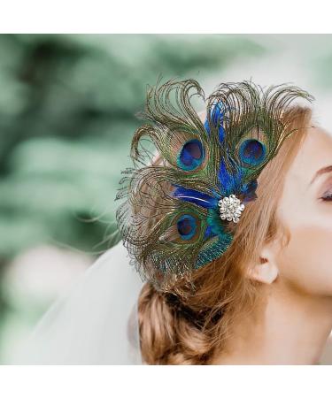 BEALIFE Oriental Style Flower Hair Comb High-end Texture Realistic Appearance Exquisite Craft Metal Leaf Hair Combs Wedding Dark Green - Buy Online on GoSupps.com