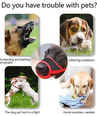Adjustable Breathable Dog Muzzle for Safety | Prevent Biting & Barking | Small to Large Dogs | 4 Sizes Available (M) - Buy Online on GoSupps.com