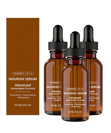 Serum Vitamine C Visage Coreen Vitamine C Serum Visage Vitamine C B E Anti-Taches Contour Des Yeux Anti-Rides et Anti-Cernes serum hydratant contour des yeux Correcteur Imperfections Cutan es (3PC)