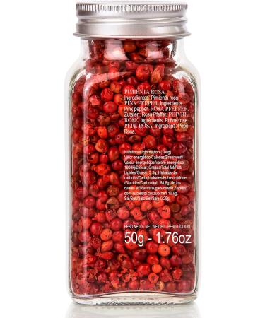 Poivre Rose - Grains de Poivre Rose S lectionn s la Main de Qualit Sup rieure pour vos Assiettes et Cocktails Pr f r s (Notamment le Gin Tonic) 50 g - Buy Online on GoSupps.com