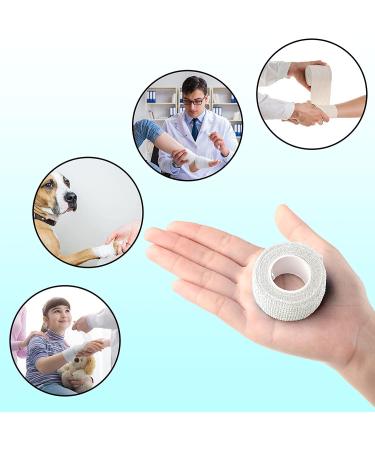 12 Self Adhesive Bandage Wrap Tapes - 5 Yards Each - for Sports, Wrist, Ankle - 12 Colors - 1 Inch - Stretch Cohesive Toe Tape - Buy Online on GoSupps.com