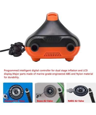 20PSI High Pressure Dual Stage SUP Electric Air Pump | Inflatable Stand Up Paddle Board & Kayak Pump | 12V DC Car Connector - Buy Online on GoSupps.com