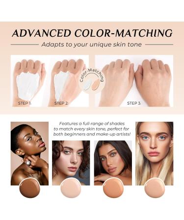 Uocasi Color changing foundation foundation foundation foundation moisturizing foundation weightless smooth finish waterproof and transferfree with SPF 50+ for all skin types 30 ml - Buy Online on GoSupps.com