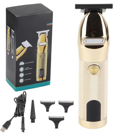 Digital Display Hair Trimmer USB Rechargeable Men Hair Trimmer Gold Electric Hair Trimmer for Home and Barber Shop - Buy Online on GoSupps.com