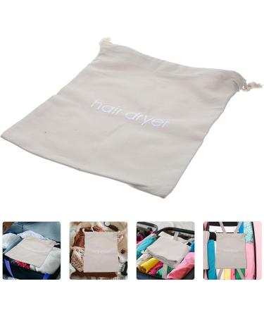 BIUDECO 4pcs Hair Dryer Storage Bag Drawstring Storage Bag Travel Hair Dryer Organizer Bag Light Grey Fabric - Buy Online on GoSupps.com
