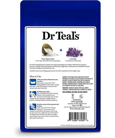 Dr Teal's Pure Epsom Salt Soothe & Sleep with Lavender 3 lb - Pack of 4 - Buy Online on GoSupps.com