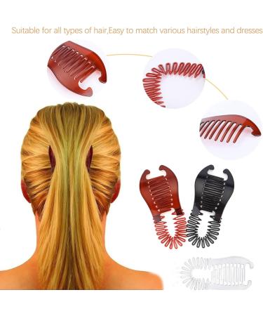 CTPJST Banana Hair Clips Set Vintage Fishtail Hair Clip 12 Pieces 4 Styles Accessory for Women Girls Long Curly or Straight Hair - Buy Online on GoSupps.com