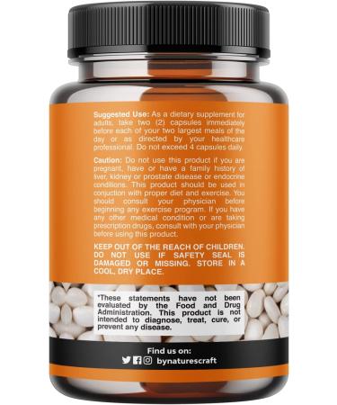 Natural White Kidney Bean Extract Capsules - Energy Booster & Antioxidant for Digestive Health - 60 Count - Buy Online on GoSupps.com