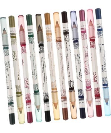 Didiseaon 2pcs 12 Lip Eyeliner Pencil Eye Shadow Glitter Eyeliner Pencil Eye Liner Sharpeners Shimmer Make up - Buy Online on GoSupps.com