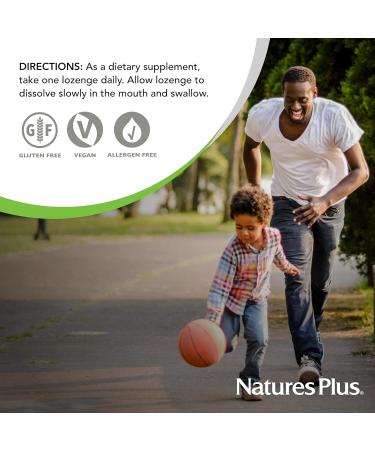 NaturesPlus Vitamin B12 1000 mcg - 30 Herbal Lozenges - Raspberry - Energy & Immune Health Support - Vegetarian Gluten Free - 30 Servings - Buy Online on GoSupps.com