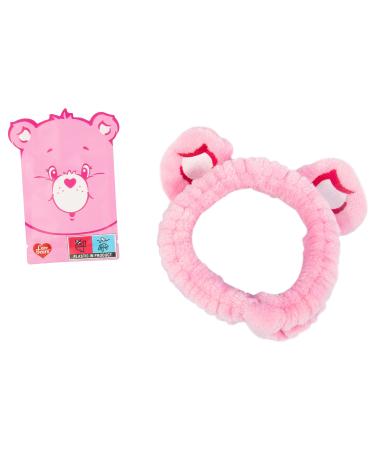 Care Bears Headband and Face Mask Gift Set. Includes Pink Cheer Bear Strawberry Scented Facemask & Headband with Fluffy Ears. Officially Licensed Care Bears Merchandise.