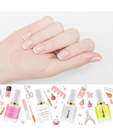 SULLMAR 4in1 Nail Care Kit with Cuticle Oil, Repair, Hardener, Strengthener & Calcium Primer for Thin Nails Growth - Cuticle Remover Gel Cream Included - Buy Online on GoSupps.com