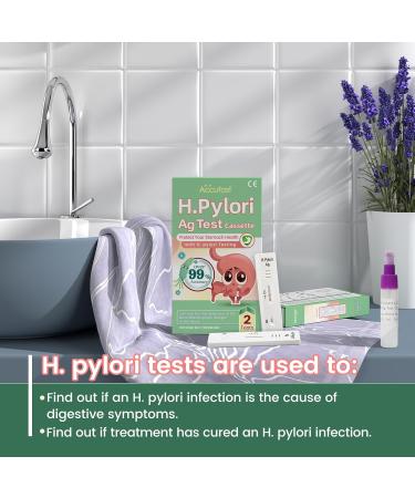 Accufast Helicobacter Pylori Quick Test - At-Home H.Pylori AG Stool Test Kit for Accurate Infection Self-Testing - Buy Online on GoSupps.com