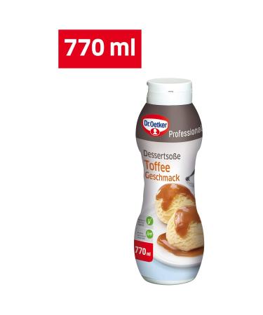 Buy Dr.Oetker Professional Toffee Sauce 770ml Bottle (2 Pack) - Resealable Anti-Drip Closure for Perfect Desserts - International Shipping Available - Buy Online on GoSupps.com