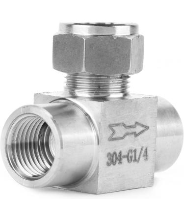 Water/Gas/Oil Flowing Regulation Stainless Steel BSPP Female Thread Straight Needle Valve for Water Gas Oil Transmission(Black Handle 1/4in) - Buy Online on GoSupps.com