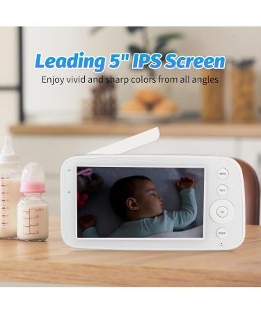 Yicty 5-Inch Baby Monitor with 1080p Camera & 720p HD Screen | Infrared Night Vision Two-Way Audio No WLAN/App VOX Mode - Buy Online on GoSupps.com