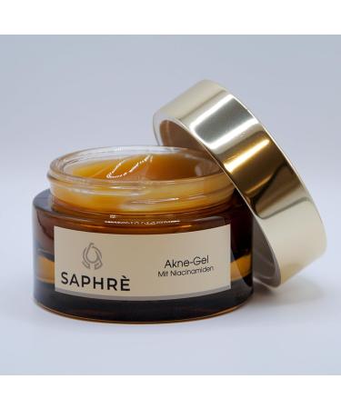 Saphr Acne gel with niacinamides light gel for the care of impure skin with aloe vera panthenol and vitamin C soothing and moisturizing 30 ml vegan - Buy Online on GoSupps.com