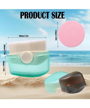 Buy Sunscreen Applicator for Kids | 2 Pcs Soft Bristle Brush with Protective Cover | Sunblock Applicator & Cleaning Pad - Shop Internationally - Buy Online on GoSupps.com