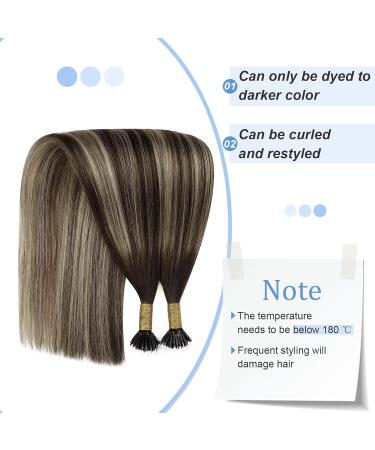Youngsee Nano Ring Extensions | Real Hair Balayage 40cm Dark Brown & Ash Blonde | 1g/s 50g Remy Nano Hair Extensions - Buy Online on GoSupps.com