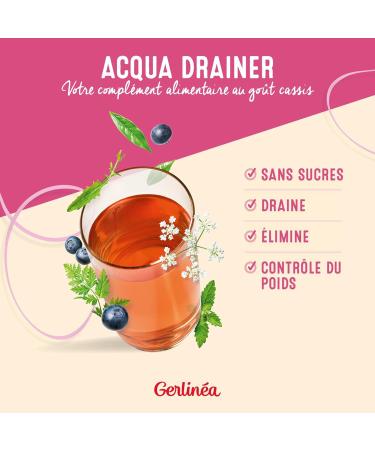 Gerlin a - Acqua Drainer - Draining Drink Rich in Plant Active - Blackcurrant Flavor - 500ml - 189141 - Buy Online on GoSupps.com