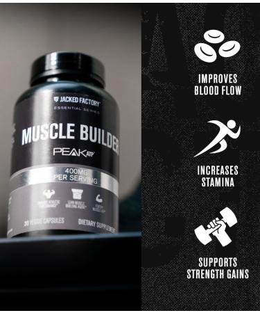 Jacked Factory Creatine Monohydrate Powder 150g - Creatine Supplement for Muscle Growth Increased Strength & Essentials Muscle Builder - Daily Muscle Builder with PeakATP (30 Capsules) - Buy Online on GoSupps.com