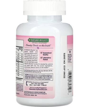 Nature's Bounty Hair Skin and Nails 5000 mcg Biotin - 250 Coated Tablets (4 Bottles, 1000 Softgels) - Buy Online on GoSupps.com
