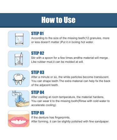 Temporary Tooth Filling Repair Kit with 4 Dental Tools - 30ml White - Buy Online on GoSupps.com