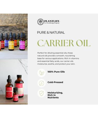 Plantlife Argan Carrier Oil - Cold Pressed Non-GMO & Gluten Free for Skin Hair & Personal Care | 4 oz - Shop Internationally - Buy Online on GoSupps.com