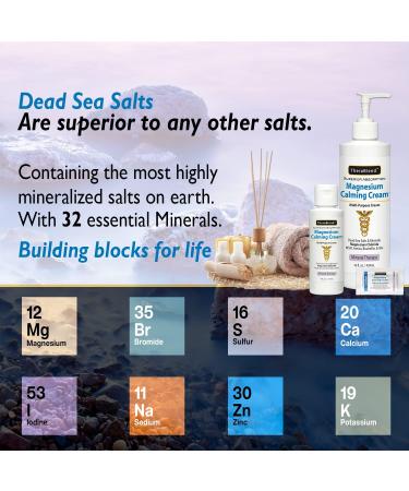 Calming Magnesium Cream 4 oz - Natural Relief for Stress and Muscle Tension - Buy Online on GoSupps.com