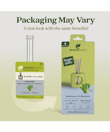 Buy Enviroscent Non-Toxic Air Freshener - Rainwater & Bamboo | Long-Lasting Home Fragrance | 8 Essential Oil Diffuser Refills | International Shipping Available - Buy Online on GoSupps.com