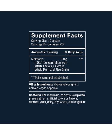 Herbatonin 3mg - The First Phyto-Melatonin (Natural Plant Melatonin) for Sleep Cycle, Body Clock and Circadian Rhythm Support for Jet Lag, Shift Work and Sleeplessness 60 Vegan Capsules - Buy Online on GoSupps.com