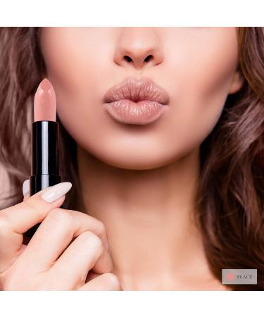 Luxury by Sofia All Natural Semi Matte Lipstick - Moisturizing & Non Toxic Lip Color | Vegan & Long Lasting Makeup for Women (7 Shades) - Buy Online on GoSupps.com