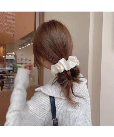 Silk Hair Scrunchies Set of 7 - Premium Satin Elastic Hair Ties for Women Long-lasting and Luxurious Ponytail Holders Soft and Silky Hair Accessories for Girls No Snagging Suitable for All Hair Types - Buy Online on GoSupps.com